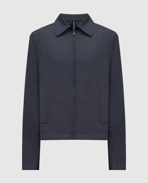 Incotex Blue wool jacket 63I20490441
