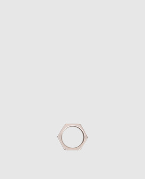 Vetements Silver ring in the shape of a nut UH76RI200S
