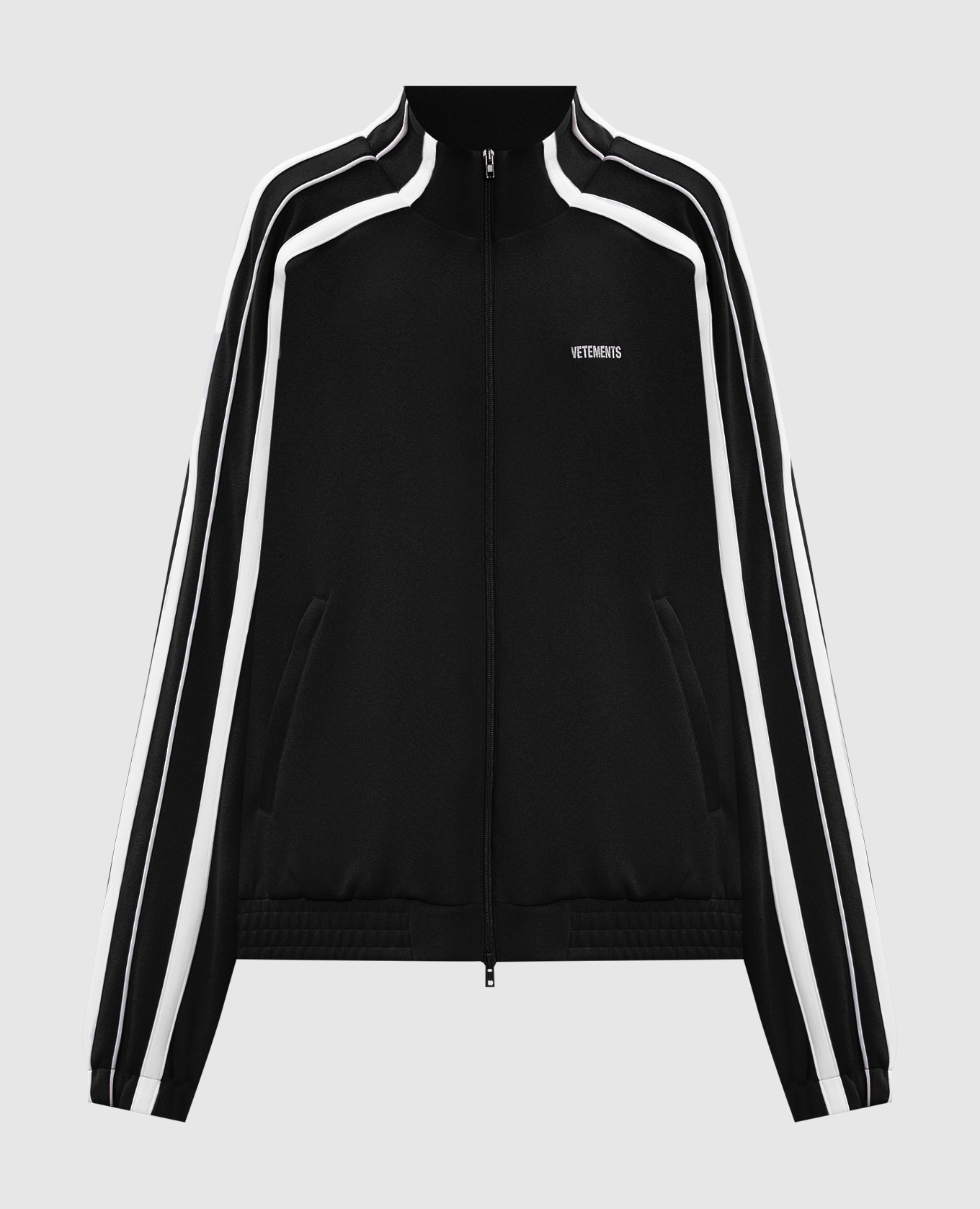 

Black sports jacket with logo Vetements