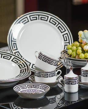 Ginori 1735 Labirinto white porcelain dinner plate 004RG00FPT110010280