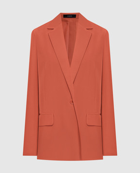 JOSEPH Mela orange jacket with silk JF009207