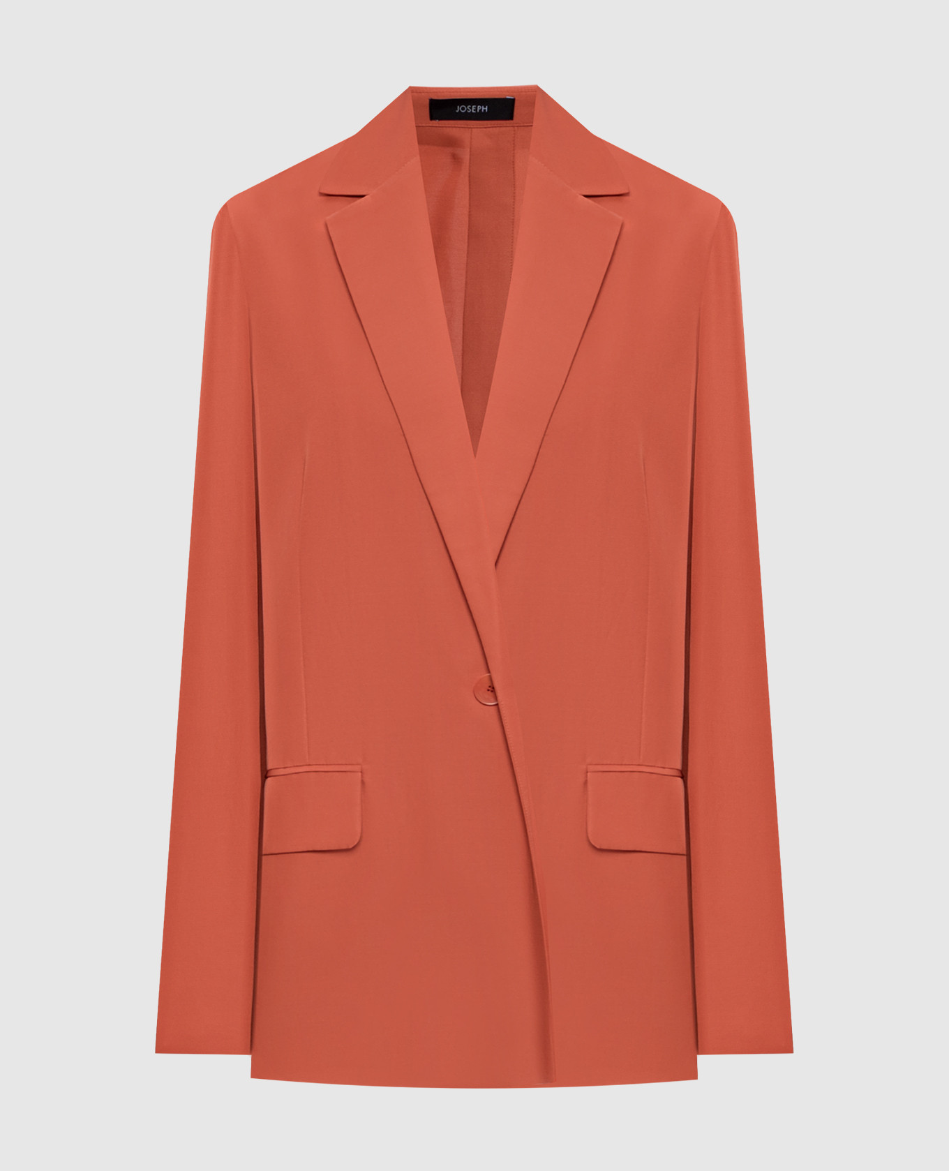 Mela orange jacket with silk JOSEPH