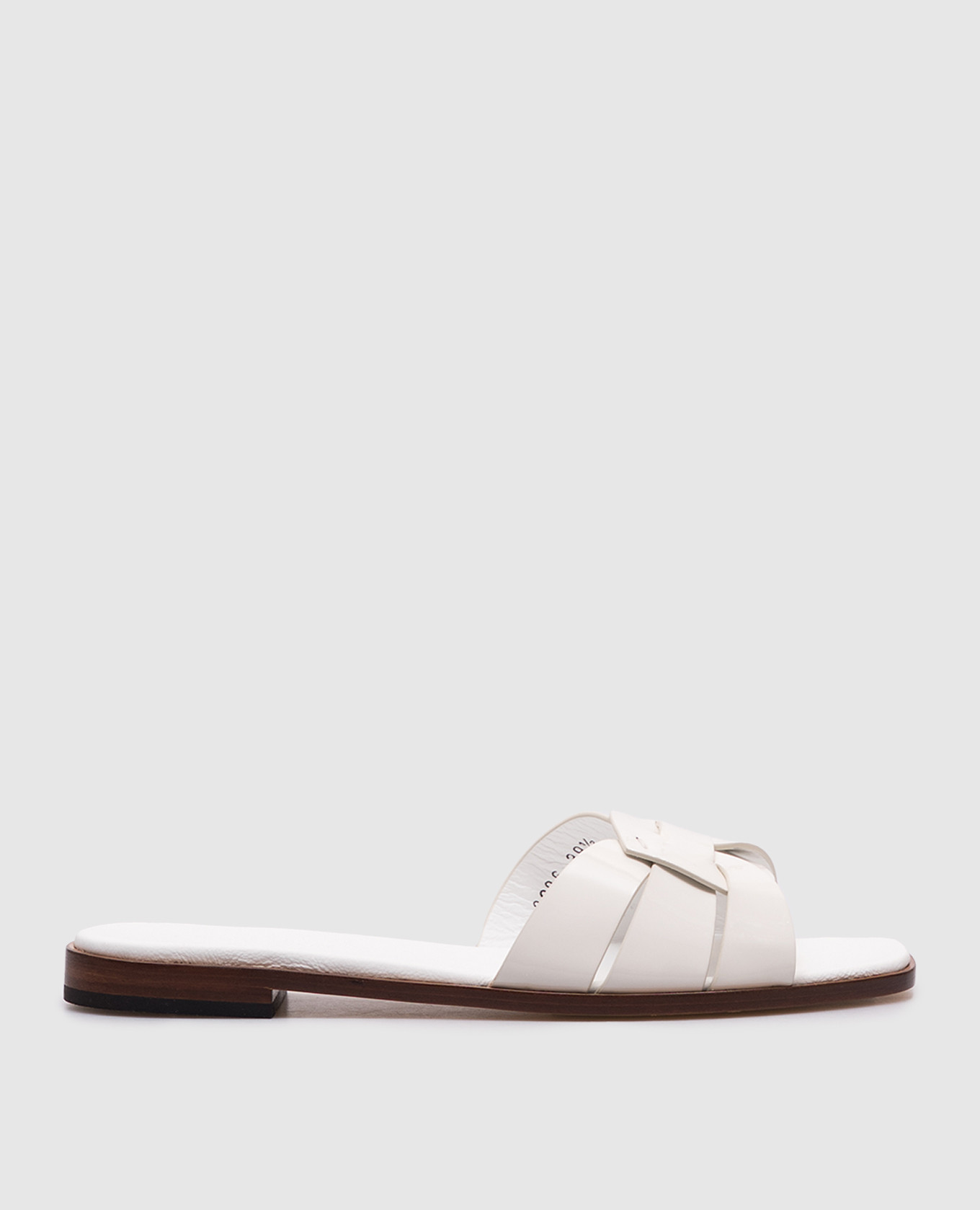 White patent leather flip-flops Doucal's