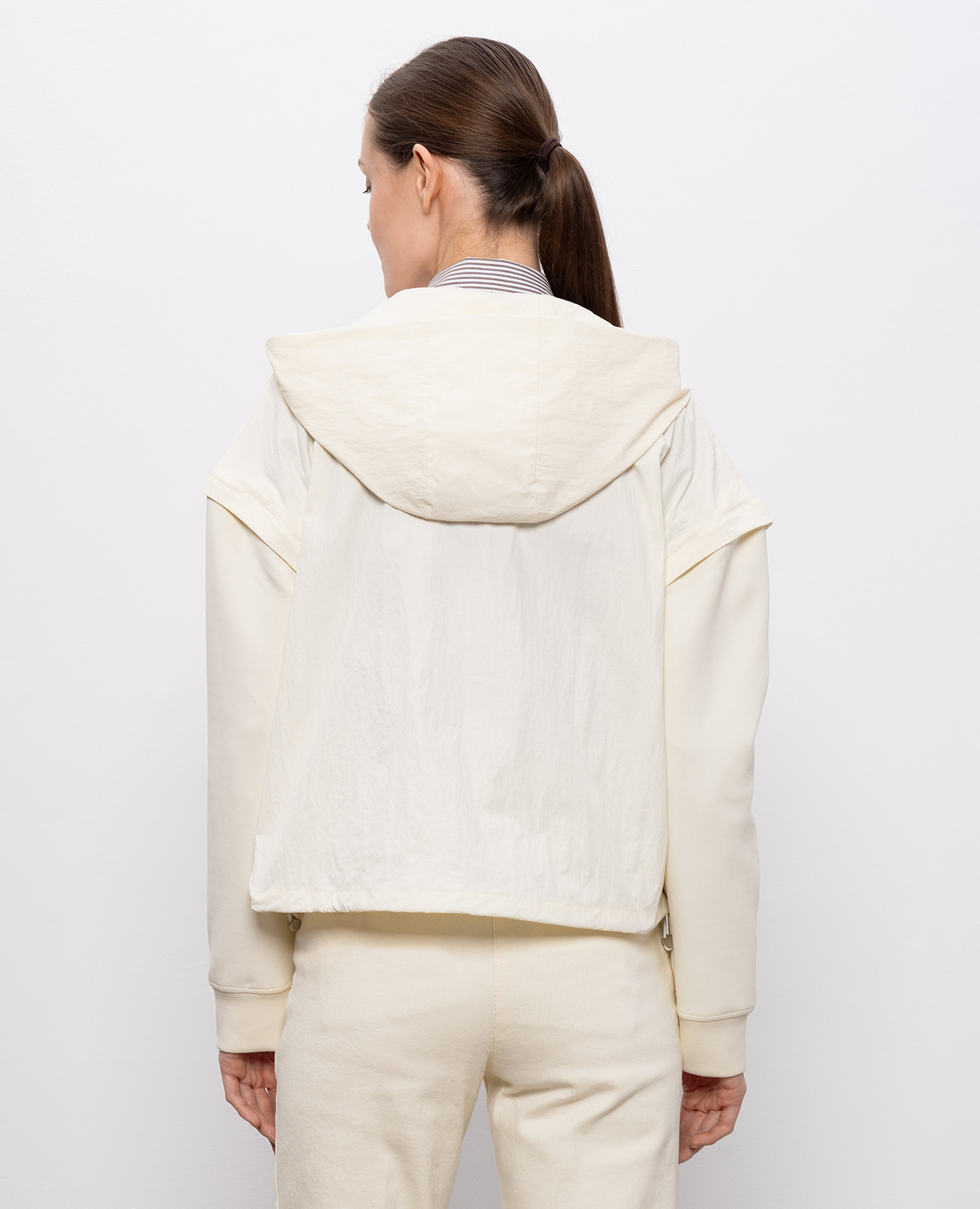 

Beige BAVERO sports jacket with removable sleeves Max & Co