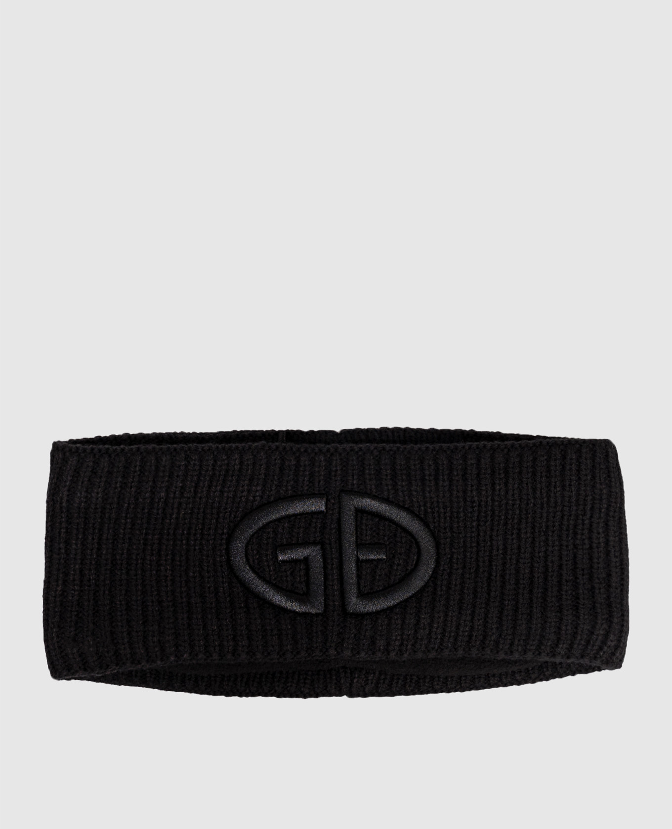 

Black headband with embroidered monogram logo Goldbergh