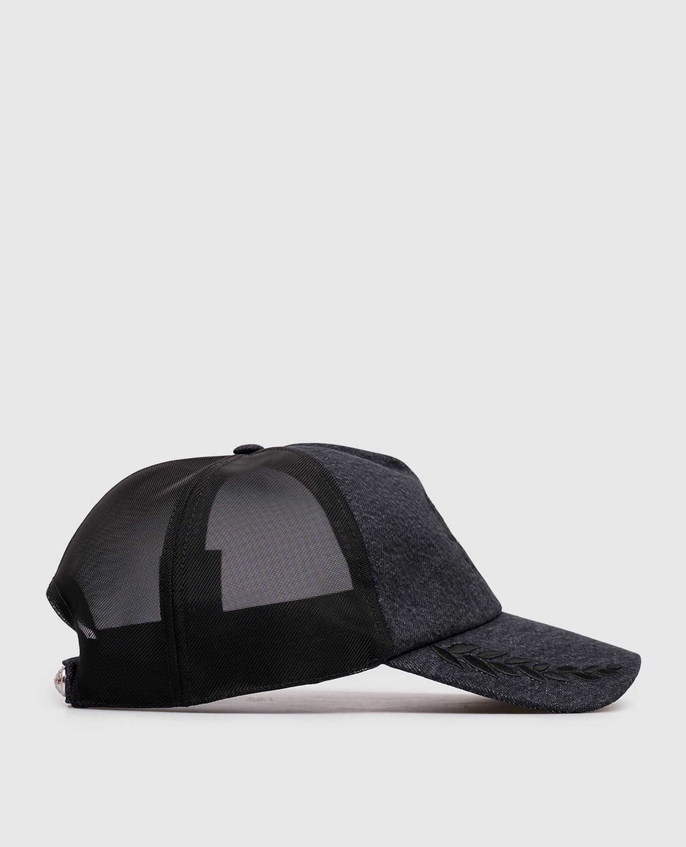 

Black cap with logo Balmain