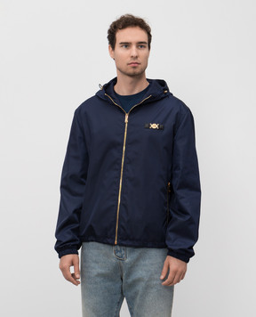 Versace Blue jacket with logo emblem 10206851A02928