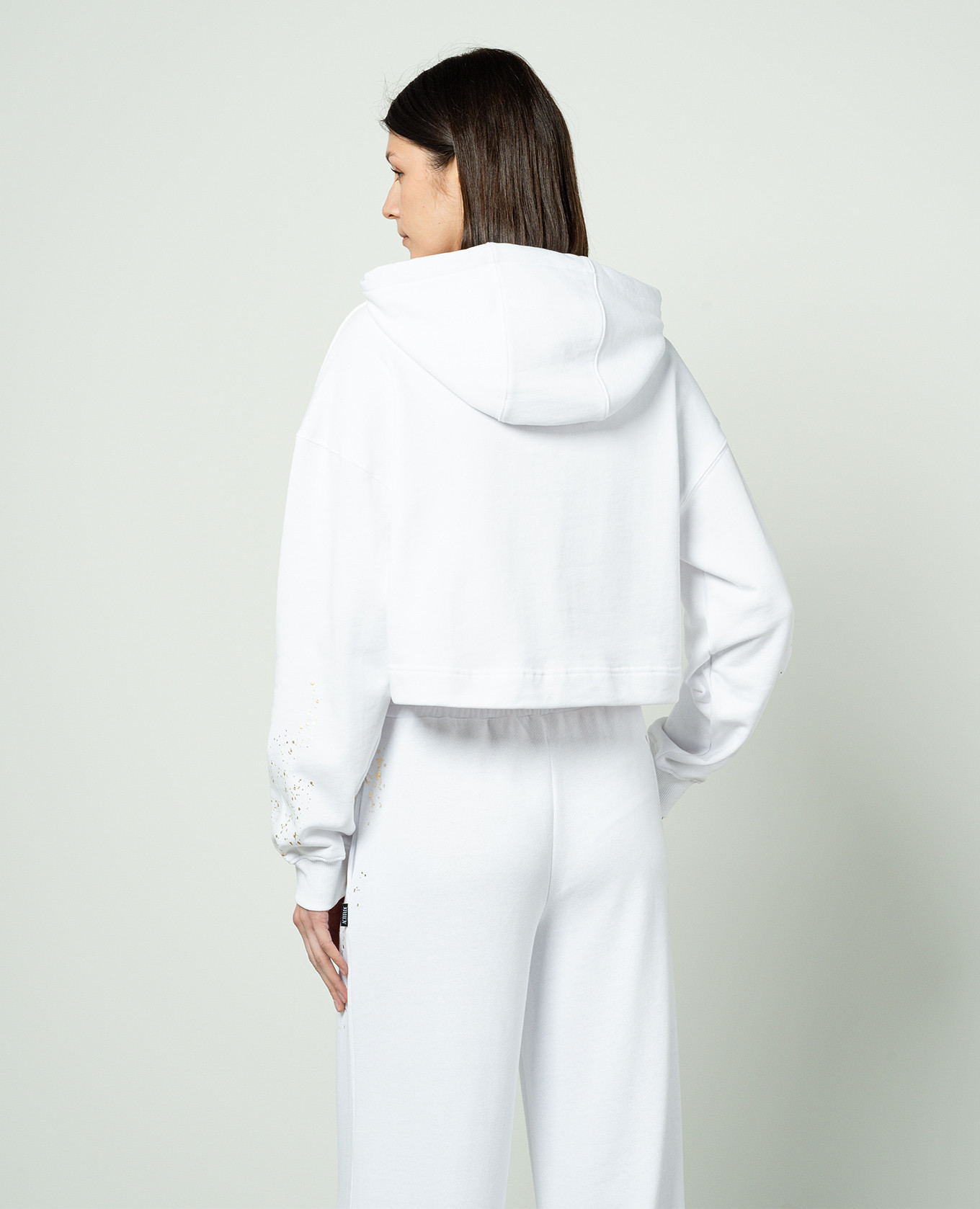 

White hoodie with logo Twinset