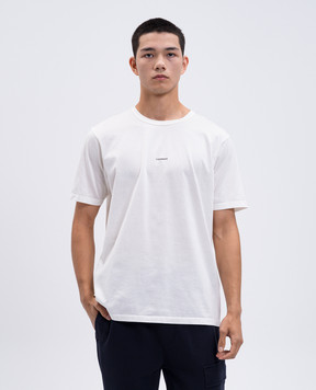 C.P. Company White T-shirt with logo print MTS161A006374G