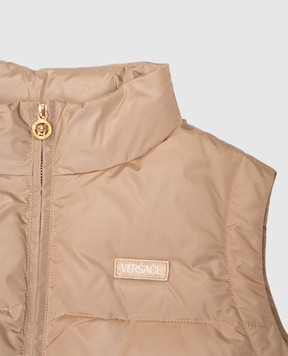 Versace Children's beige down vest with logo 10205091A14838