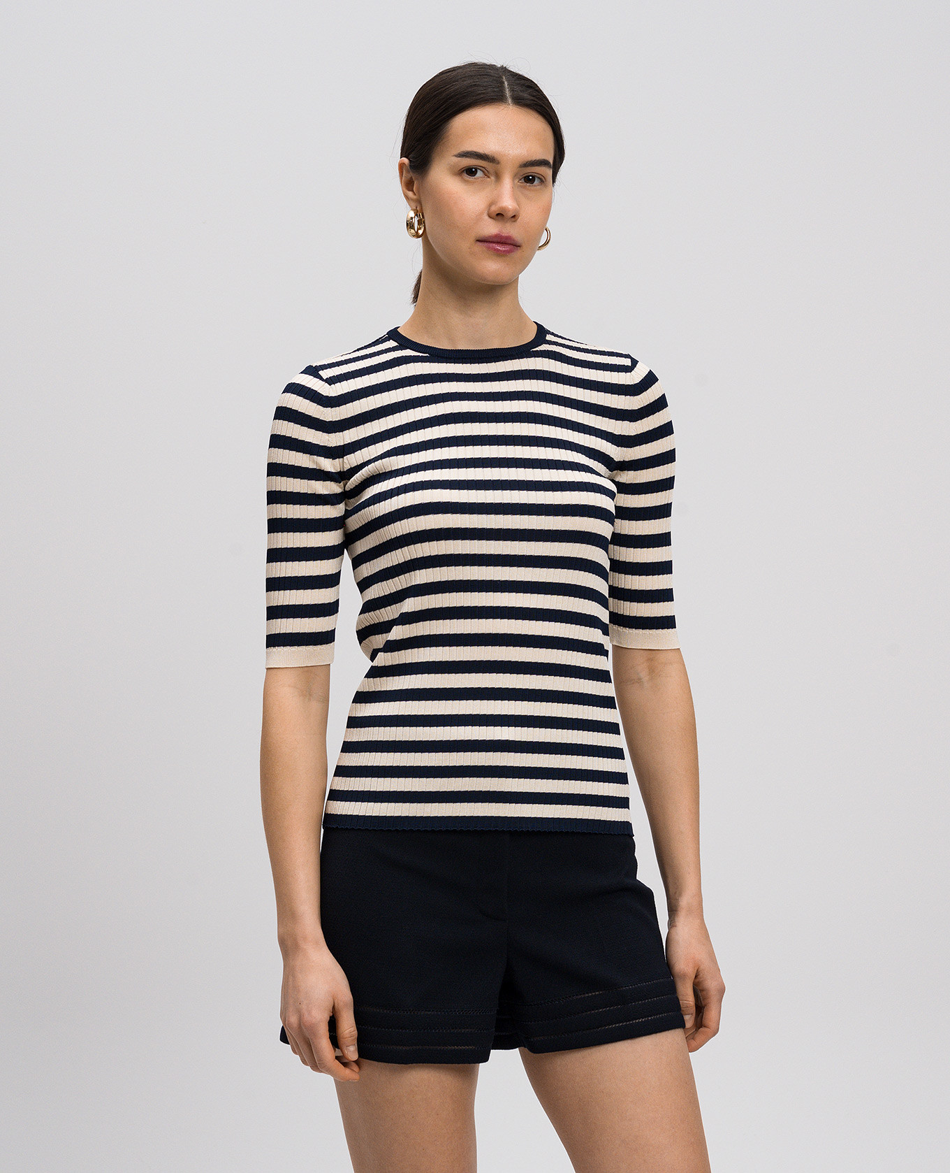 

Blue striped T-shirt Twinset