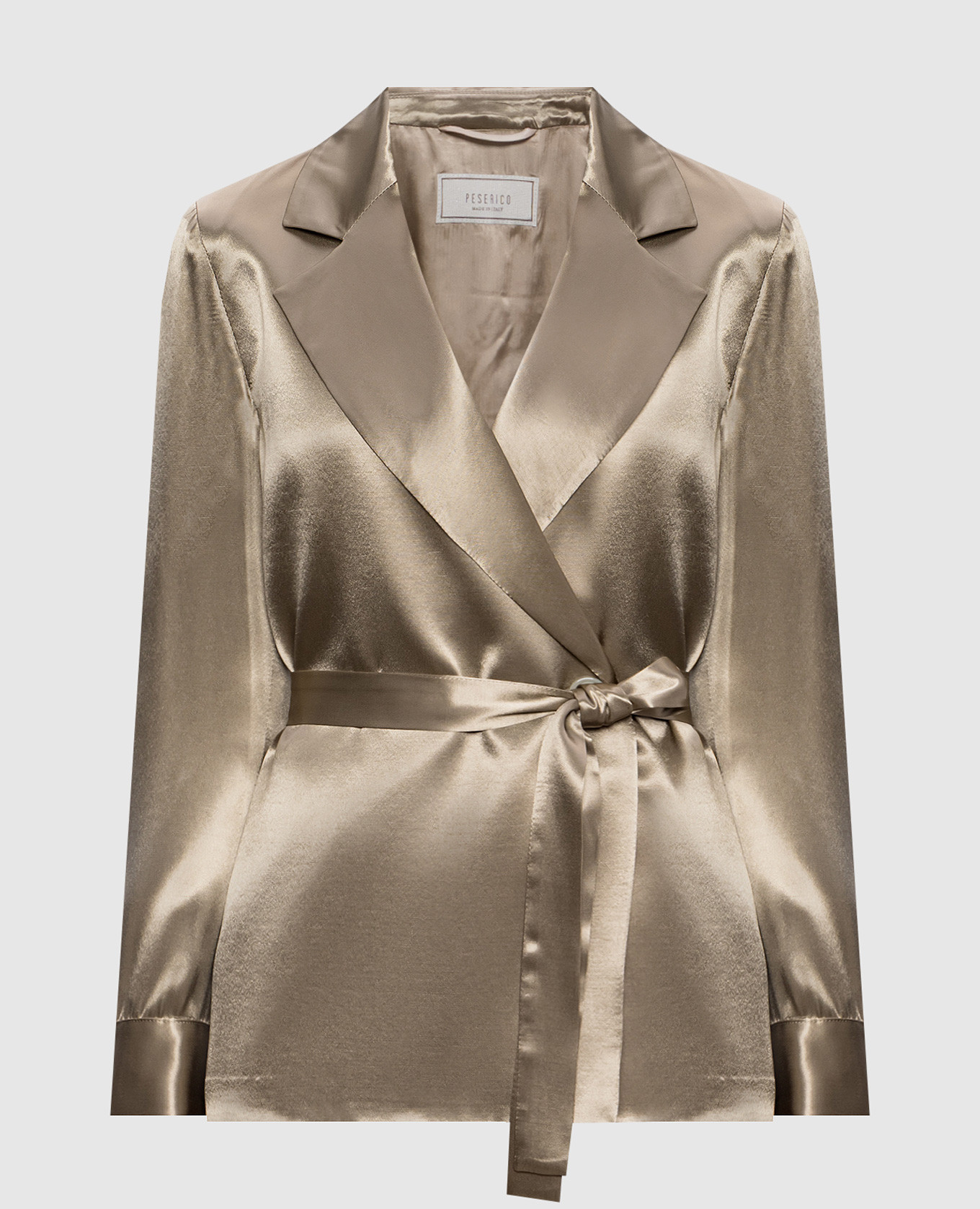 

Beige double-breasted jacket Peserico
