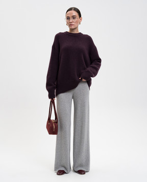 LISA YANG Renske burgundy cashmere sweater 2023214