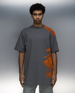 A Cold Wall Gray t-shirt with an abstract print ACWMTS188