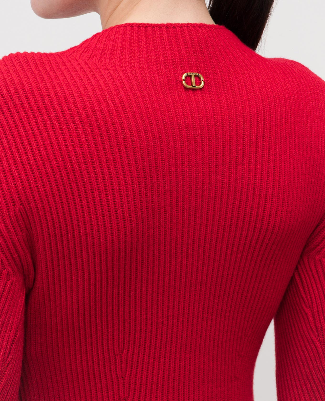 

Red mini dress with wool Twinset