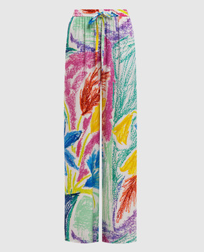 Gary Bigeni QUINN printed silk pants QUINN