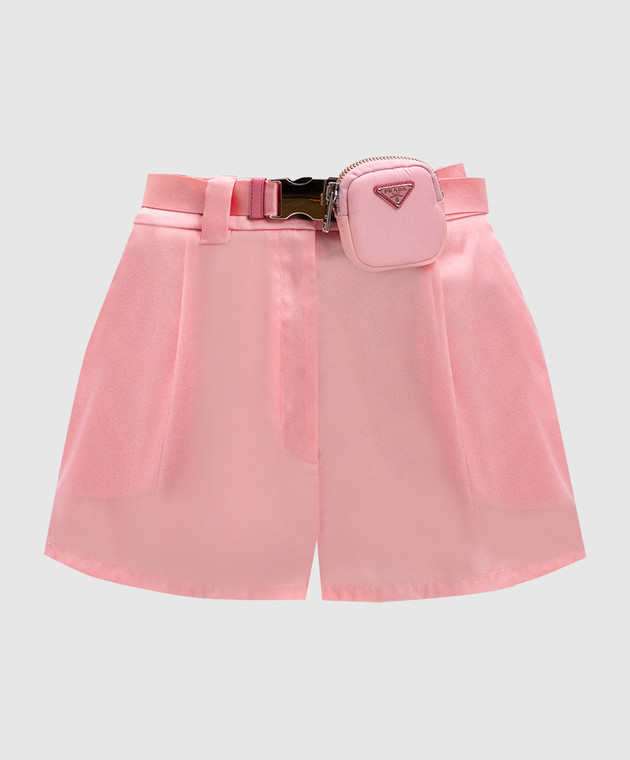 ショートパンツ PRADA SS23 Pink nylon shorts (22H826S2011WQ8 F0028) Prada - Re-Nylon pink shorts 22H826S2011WQ8 - shop with
