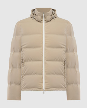 Brunello Cucinelli Beige quilted down jacket MM4911836