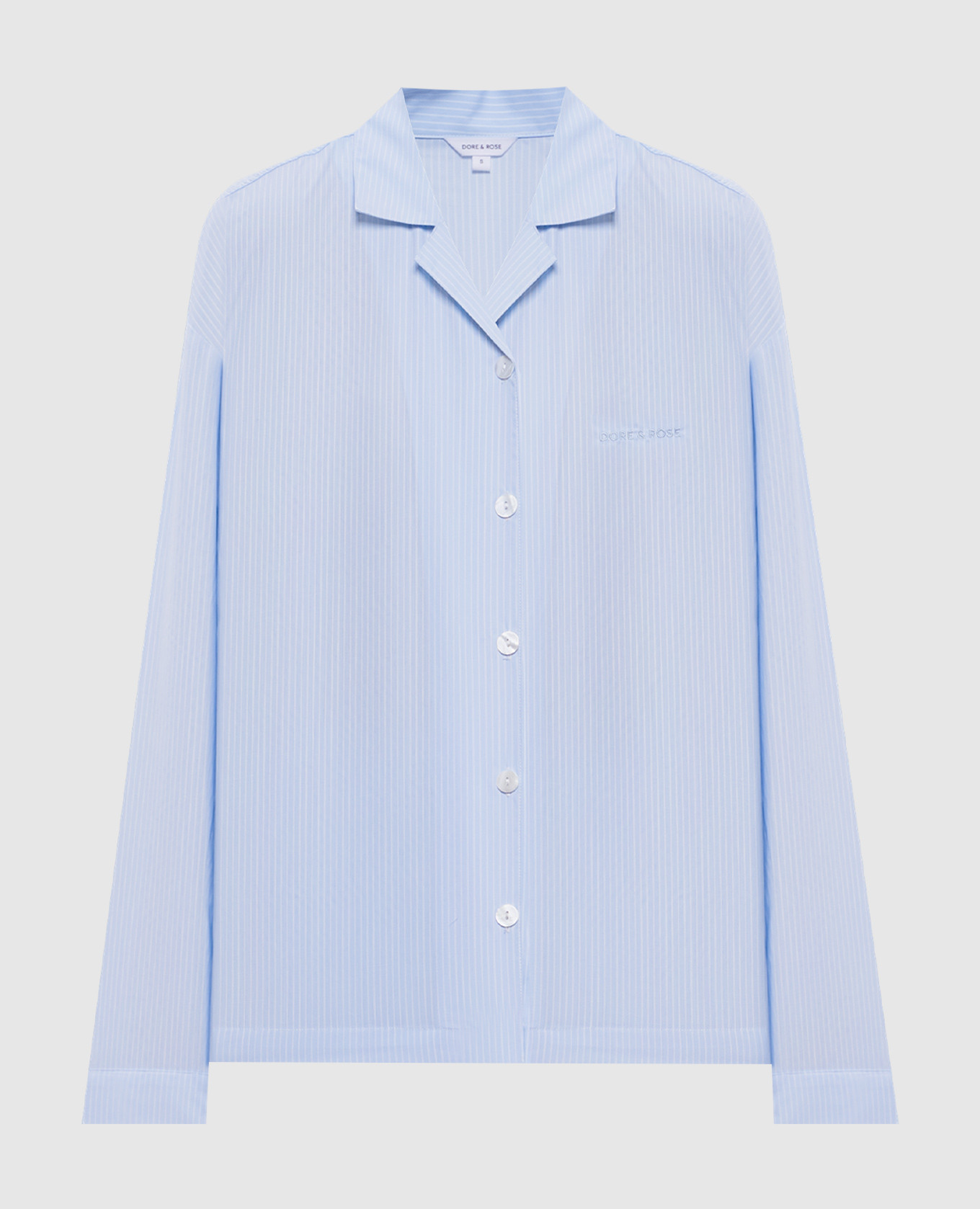 Blue striped pajama shirt Dore & Rose