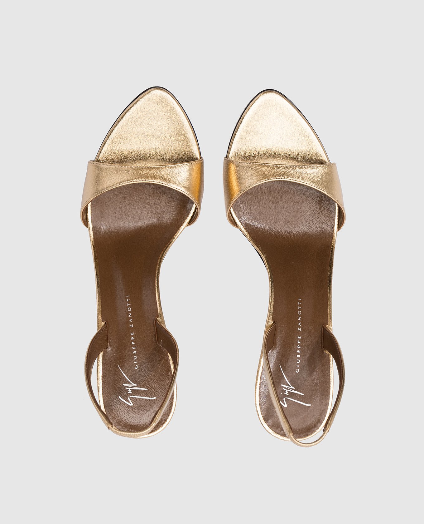 

Clandestino gold leather sandals Giuseppe Zanotti, Golden