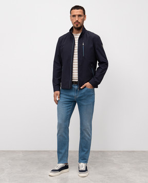 Florentino Blue slim jeans with a frayed effect 125594410707