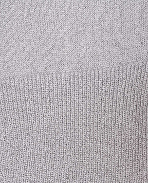 Dolce&Gabbana Children's gray jumper with lurex and crystals L5KWK2JFMJC6