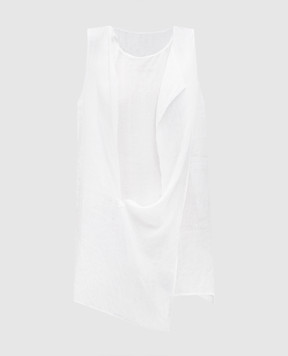 Y`S Yamamoto White linen top YPB13301