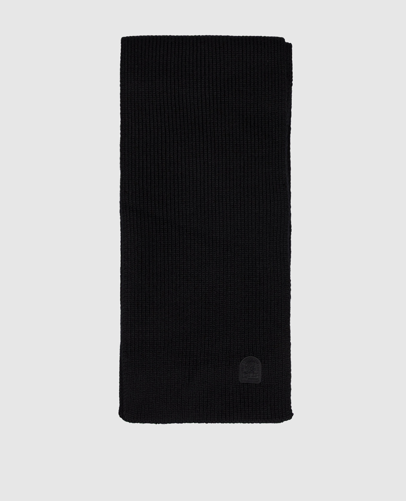 Black merino wool scarf Parajumpers
