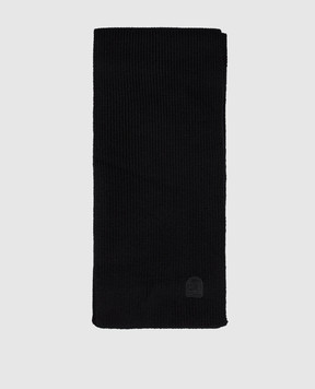 Parajumpers Black merino wool scarf 25WPASCSC12