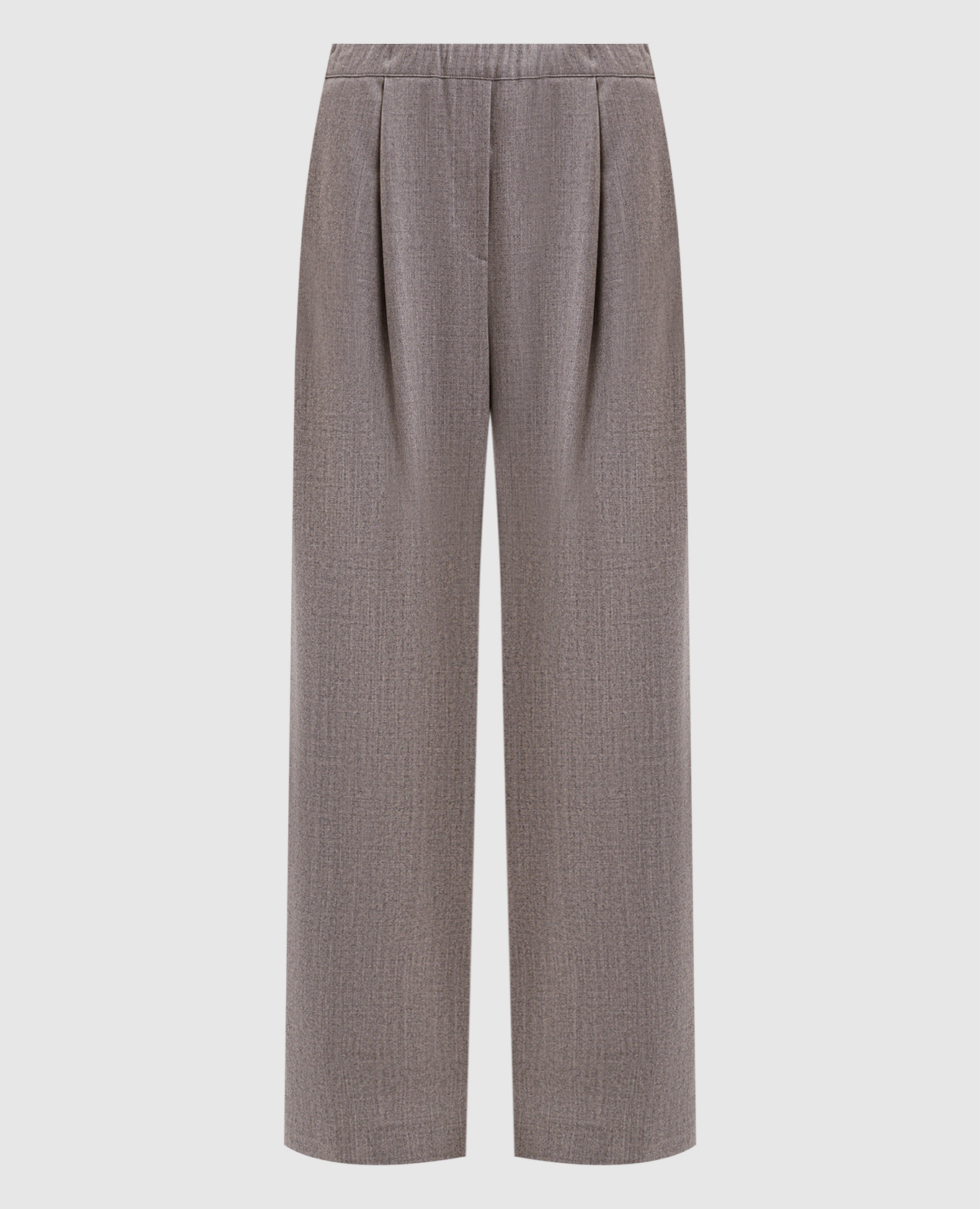 

Massi brown wool and cashmere trousers Simonetta Ravizza
