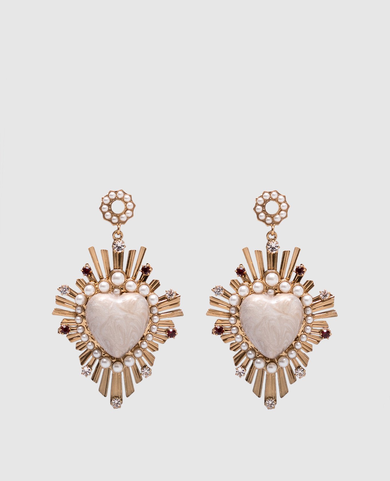 

Gold earrings with beads CelesteG, Golden