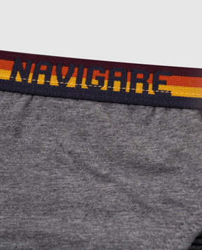RiminiVeste Navigare gray striped briefs for children 728ZB