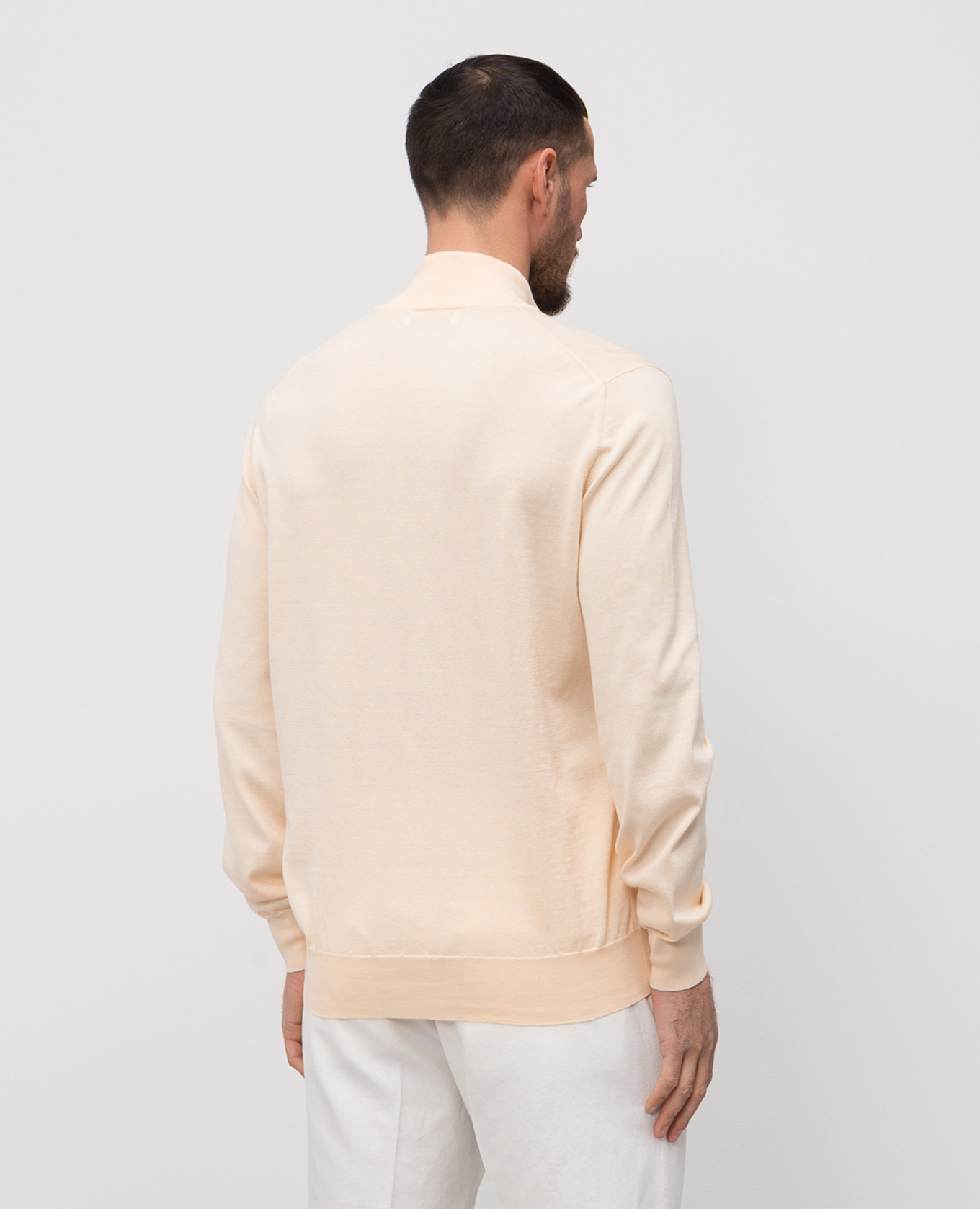 

Orange cardigan Brunello Cucinelli