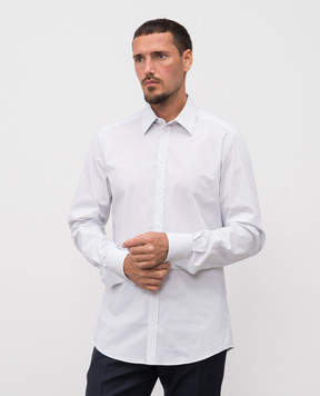 Dolce&Gabbana White shirt with a pattern G5KH7TFMRBO