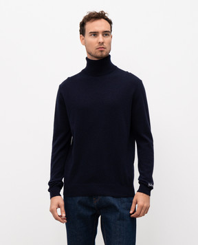 Woolrich Blue wool golf CFWOKN2001MRUF0469
