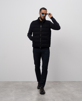 Cashmere&Whiskey Blue jeans with logo engraving SOVERATO871