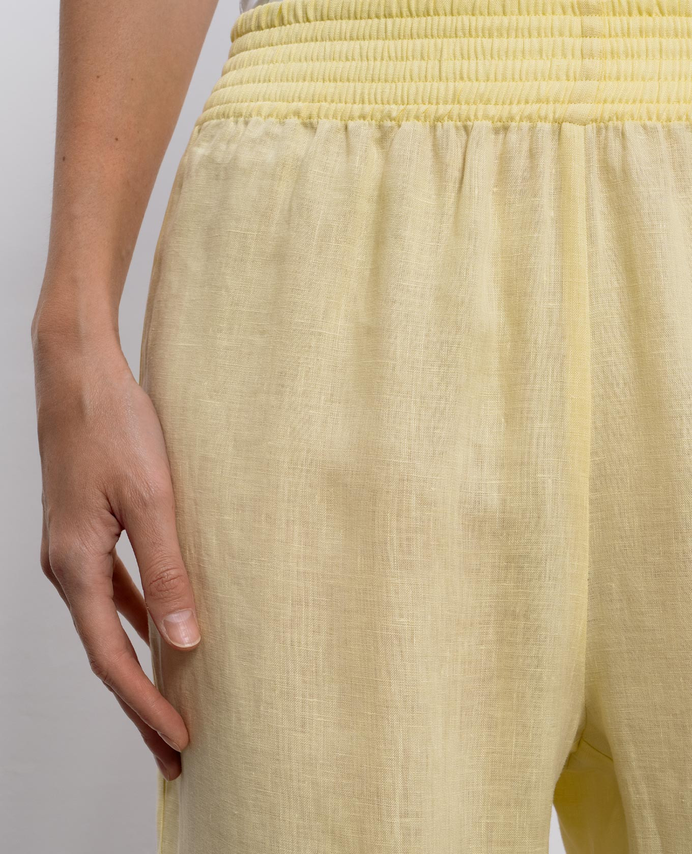 

Yellow linen pants Ermanno Scervino
