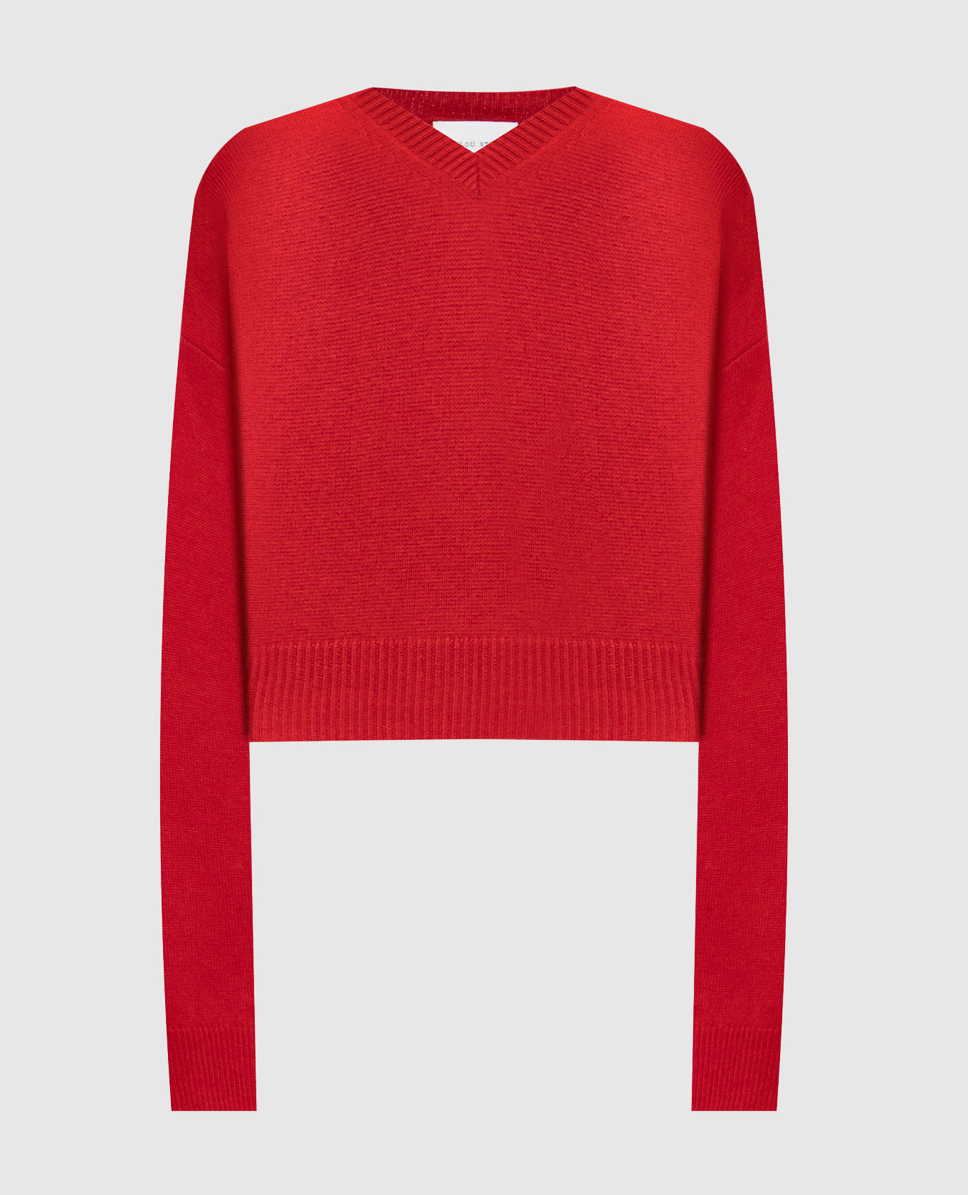 

ANZOR red cashmere pullover Lou Lou Studio