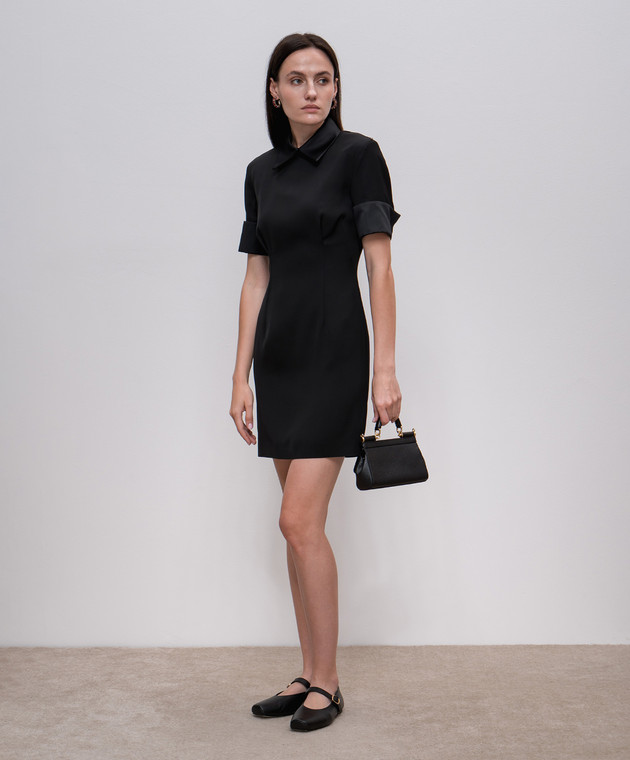 princess polly baby blue dress AX Paris Black Faux Leather Skirt 2 in 1 Mini Dress main image 1
