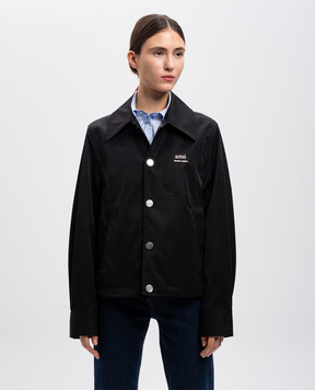 Ami Paris Black jacket with logo UJK242PA0007