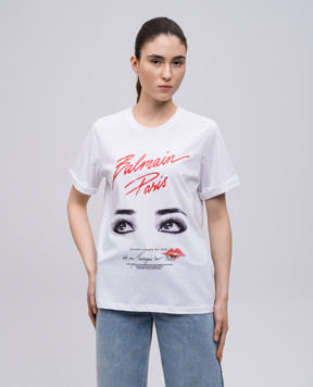 Balmain White Beauty T-shirt EF0EF145GE90