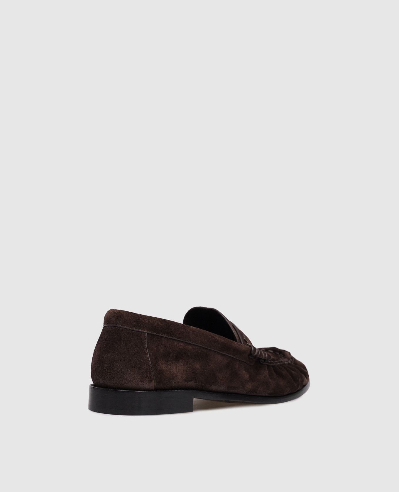 

Brown suede loafers Saint Laurent