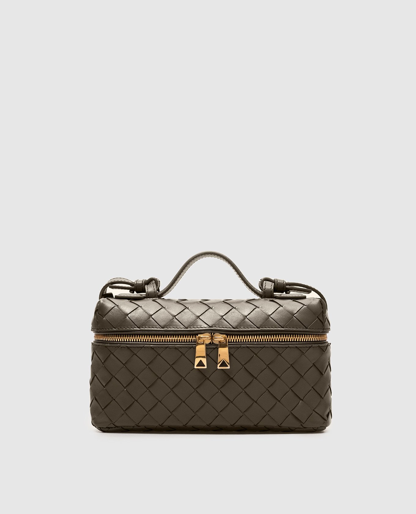 

Brown leather Bang-Bang bag in khaki color Bottega Veneta