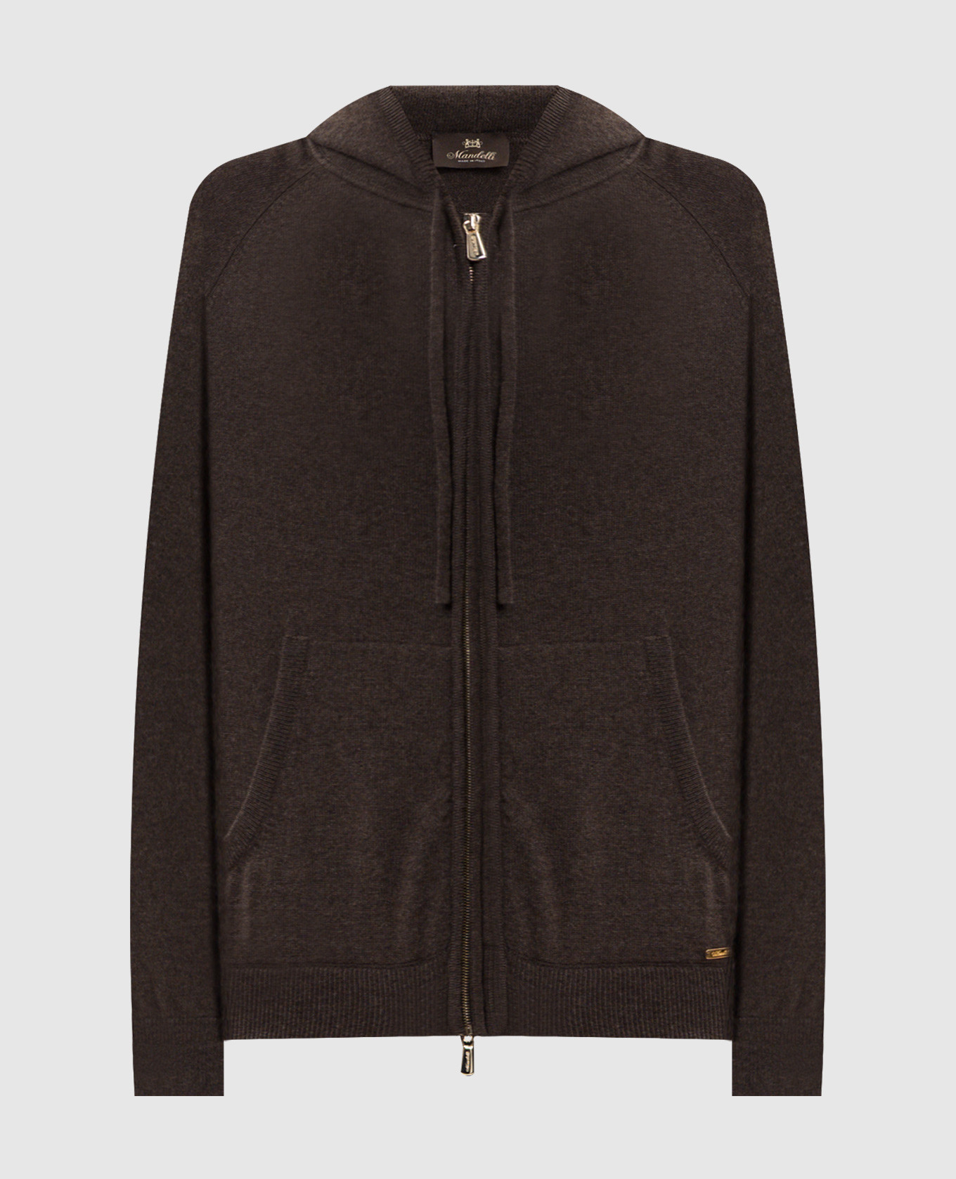 

Brown cashmere sports jacket Enrico Mandelli