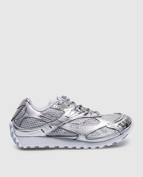 Bottega Veneta Orbit silver sneakers 755915V4V51