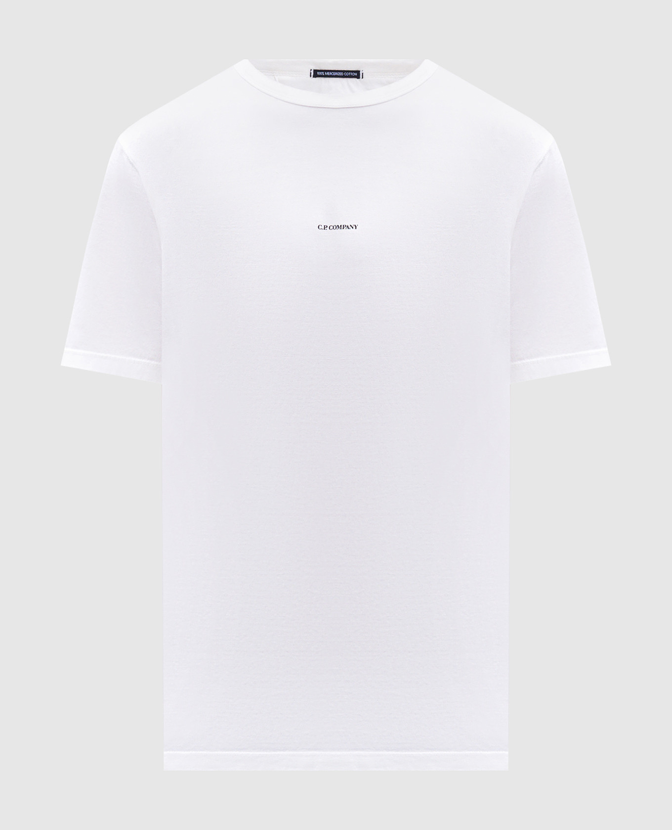 White T-shirt with logo print C.P. Company