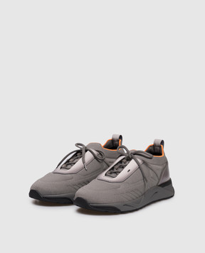 Santoni Gray sneakers with a degraded effect MBIO22132ANETHOD