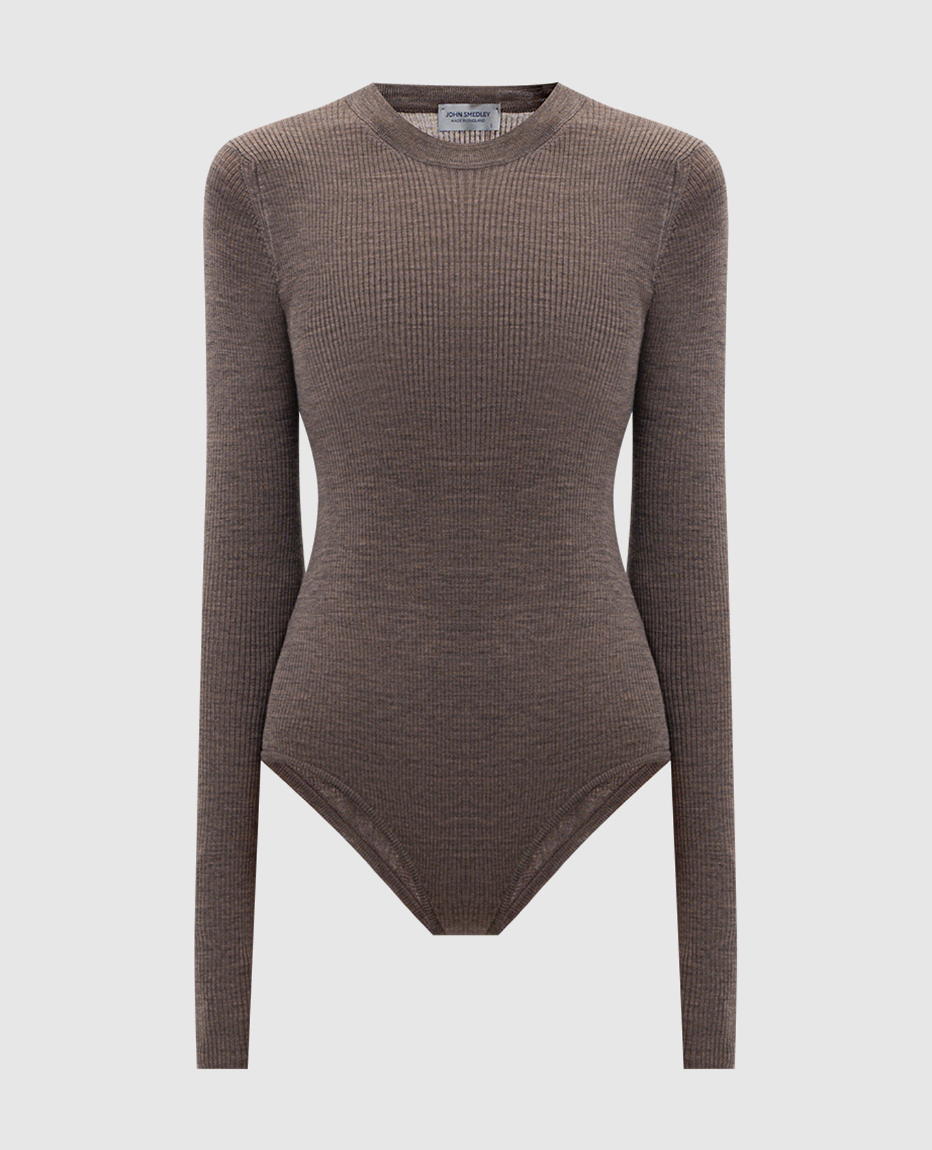 

KAYDON brown merino wool bodysuit John Smedley