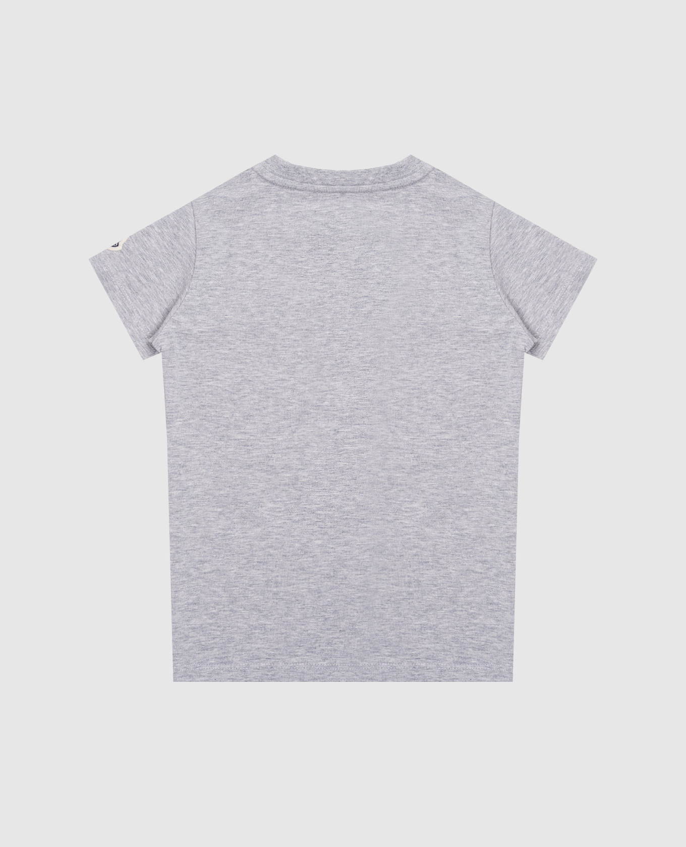 

Children's gray melange T-shirt with a logo Moncler ENFANT, Grey