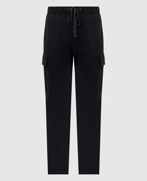 Peserico Gray logo cargo pants R54156J00N00081